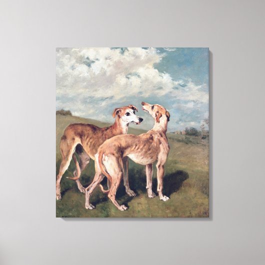 Greyhounds Canvas Afdruk (Voorkant)