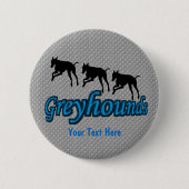 Greyhounds Dog Button (Voorkant)