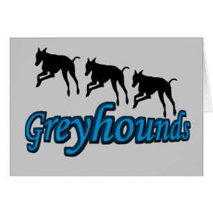 Greyhounds Dog Card wordt gebruikt