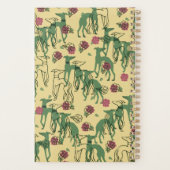 Greyhounds en Rozen Greyhound Roos Pattern Spring Planner (Achterkant)