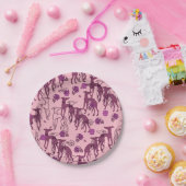 Greyhounds Garden Artwork Greyhound Rozen Papieren Bordje (Feest)