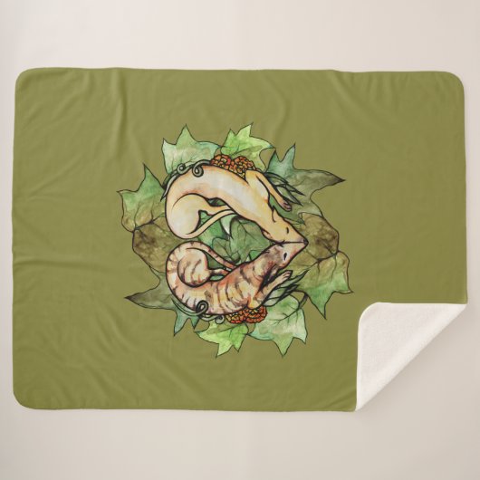 Greyhounds Heart Fawn Brindle Greyhound Sherpa Deken (Voorkant (horizontaal))