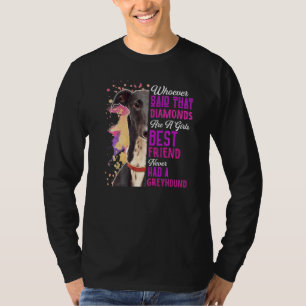 Greyhounds is een meisje met de beste vriendin Dog T-shirt