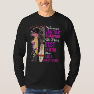 Greyhounds is een meisje met de beste vriendin Dog T-shirt