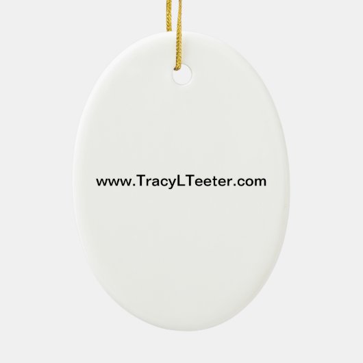 Greyhounds Keramisch Ornament (Achterkant)