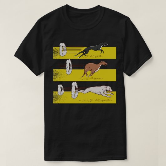 Greyhounds loopt t-shirt (Design voorkant)