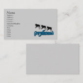 Greyhounds met Silhouette Animal Visitekaartje (Voorkant / Achterkant)