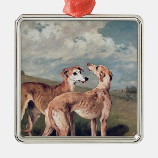 Greyhounds Metalen Ornament (Voorkant)