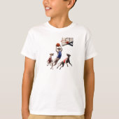 Greyhounds playing basketball t-shirt (Voorkant)