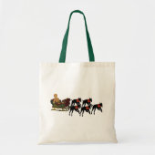 Greyhounds Sleigh Kerstfeestdag Tote Bag (Voorkant)