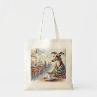 Greyhound's Tea Time canvas tas