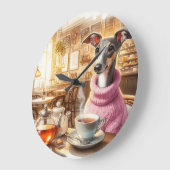 Greyhound's Tea Time Wandklok (Hoek)