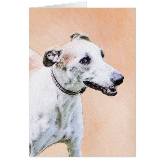 Greyhoundschildering - Cute Original Dog Art (Voorkant)