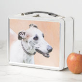 Greyhoundschildering - Cute Original Dog Art (In situ)