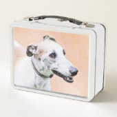 Greyhoundschildering - Cute Original Dog Art (Achterkant)
