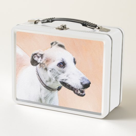 Greyhoundschildering - Cute Original Dog Art (Voorkant)