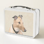 Greyhoundschildering - Cute Original Dog Art (Achterkant)