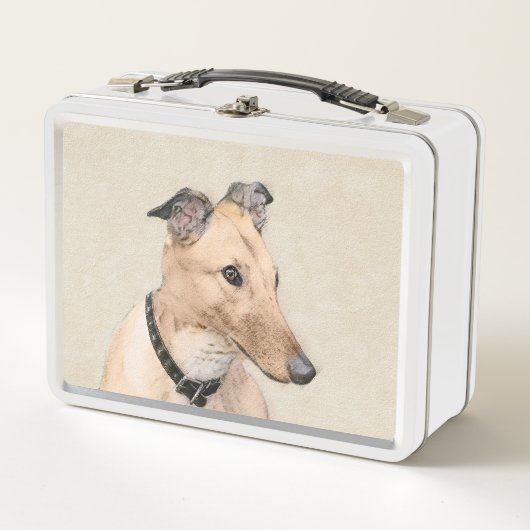 Greyhoundschildering - Cute Original Dog Art (Voorkant)
