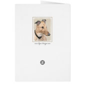Greyhoundschildering - Cute Original Dog Art (Achterkant)