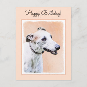 Greyhoundschildering - Cute Original Dog Art Briefkaart