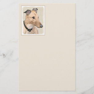Greyhoundschildering - Cute Original Dog Art Briefpapier