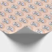 Greyhoundschildering - Cute Original Dog Art Cadeaupapier (Hoek)