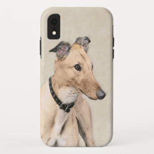 Greyhoundschildering - Cute Original Dog Art Case-Mate iPhone Case