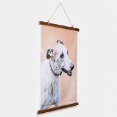 Greyhoundschildering - Cute Original Dog Art Hangend Wandkleed (Gebogen)