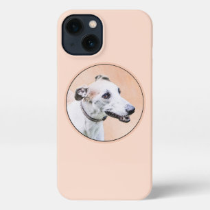 Greyhoundschildering - Cute Original Dog Art iPhone 13 Hoesje