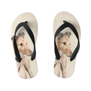 Greyhoundschildering - Cute Original Dog Art Kinder Teenslippers