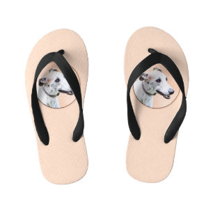 Greyhoundschildering - Cute Original Dog Art Kinder Teenslippers