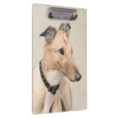 Greyhoundschildering - Cute Original Dog Art Klembord (Rechts)