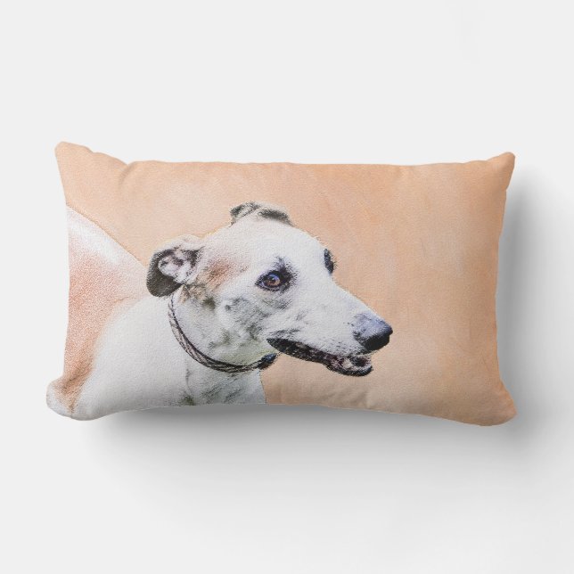 Greyhoundschildering - Cute Original Dog Art Kussen (Voorkant)