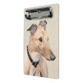 Greyhoundschildering - Cute Original Dog Art Mini Klembord (Angled2)