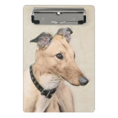 Greyhoundschildering - Cute Original Dog Art Mini Klembord (Voorkant)