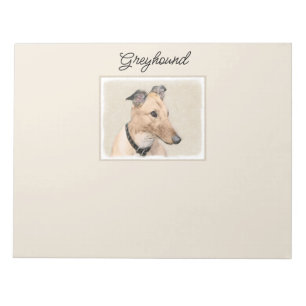 Greyhoundschildering - Cute Original Dog Art Notitieblok