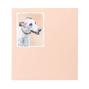 Greyhoundschildering - Cute Original Dog Art Notitieblok