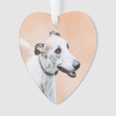 Greyhoundschildering - Cute Original Dog Art Ornament (voorkant)