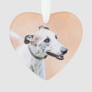 Greyhoundschildering - Cute Original Dog Art Ornament