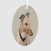 Greyhoundschildering - Cute Original Dog Art Ornament (voorkant)