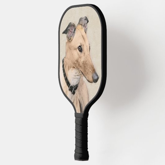 Greyhoundschildering - Cute Original Dog Art Pickleball Paddle (Links)