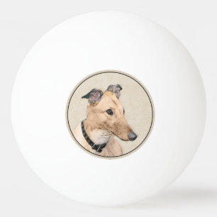 Greyhoundschildering - Cute Original Dog Art Pingpongbal