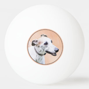 Greyhoundschildering - Cute Original Dog Art Pingpongbal