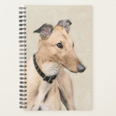 Greyhoundschildering - Cute Original Dog Art Planner (Voorkant)