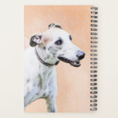 Greyhoundschildering - Cute Original Dog Art Planner (Achterkant)
