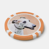 Greyhoundschildering - Cute Original Dog Art Poker Chips (Enkel)
