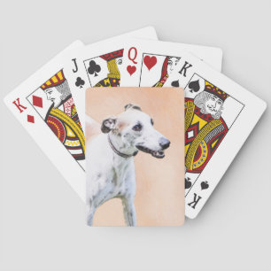 Greyhoundschildering - Cute Original Dog Art Pokerkaarten