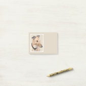 Greyhoundschildering - Cute Original Dog Art Post-it® Notes (Op bureau)