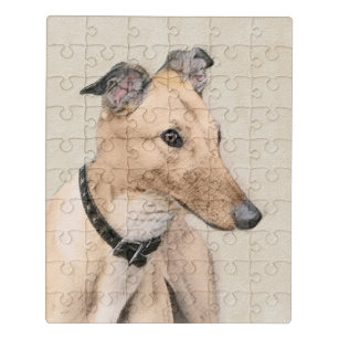 Greyhoundschildering - Cute Original Dog Art Puzzel