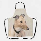 Greyhoundschildering - Cute Original Dog Art Schort (Voorkant)